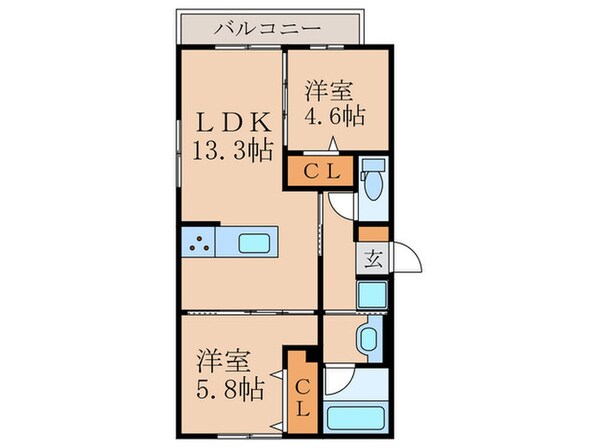 カメリアの物件間取画像